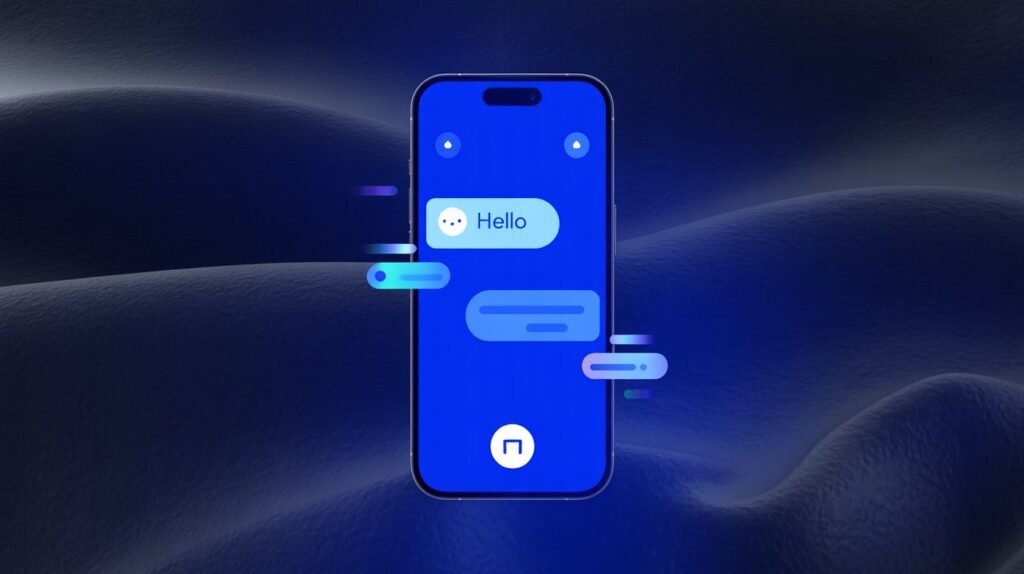 Juicy Chat AI mobile app interface showing an adult AI conversation platform designed for unrestricted private chats