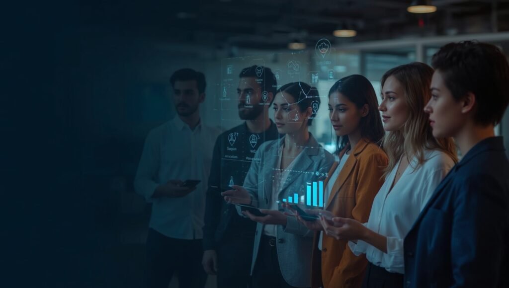 Openai jobs platform (2025): what jobseekers, employers & local businesses must know 1 Openai jobs platform launch banner: diverse professionals using an ai job-matching holographic dashboard.