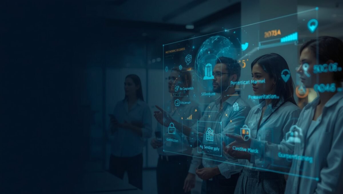 OpenAI Jobs Platform launch banner: diverse professionals using an AI job-matching holographic dashboard.