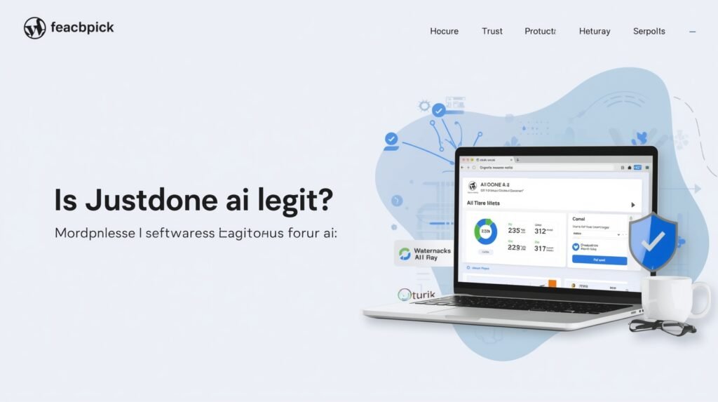 Justdone ai interface showing content analysis results and scores
