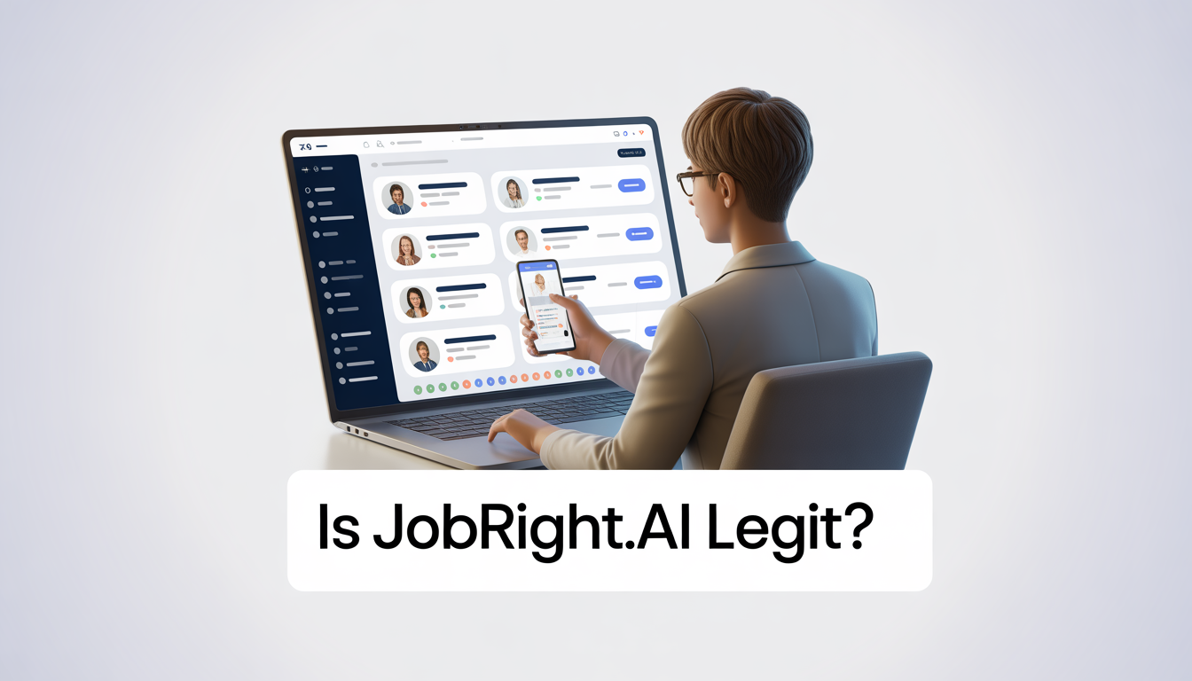 Job seeker reviewing AI job recommendations dashboard while evaluating if Is Jobright.ai legit platform