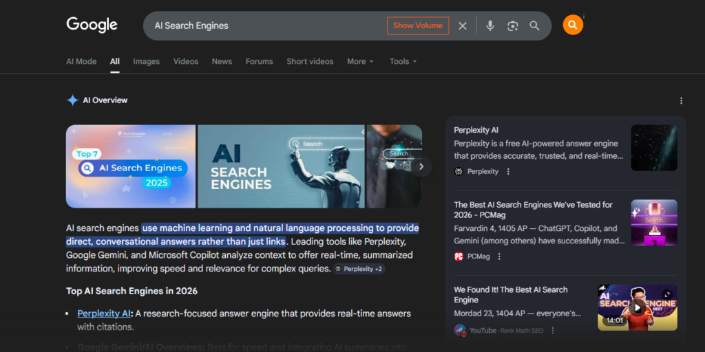 How to improve brand visibility in ai search engines (2026 guide) 1 A screenshot of google ai overview showcasing the ai search engines
